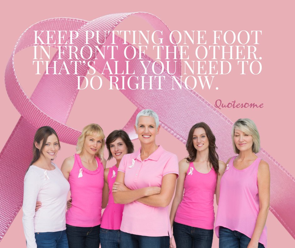 Keep putting one foot in front of the other. That’s all you need to do right now.