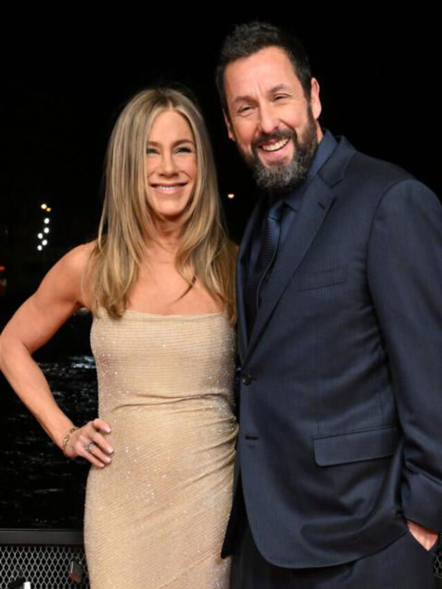 Jennifer Aniston says she looked after Adam Sandler on ‘Murder Mystery 2’.